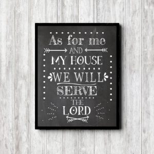 Chalkboard Scripture - Joshua 24:15