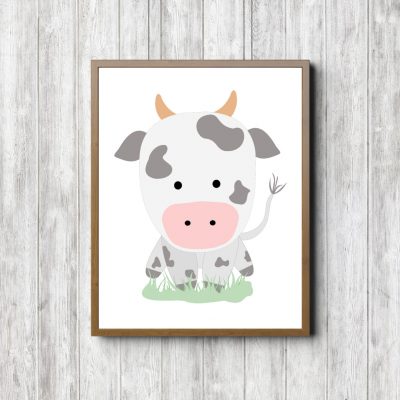 Gender Neutral Cute Cow