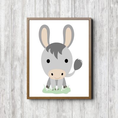 Gender Neutral Cute Donkey