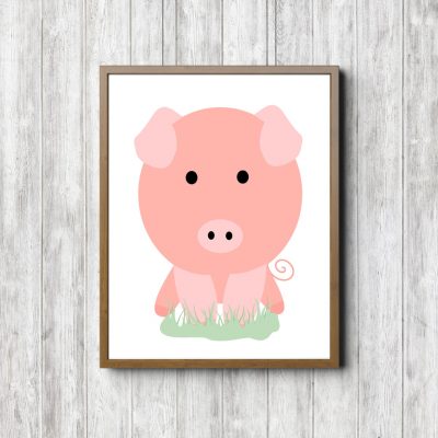 Children's Room Cute Piglet