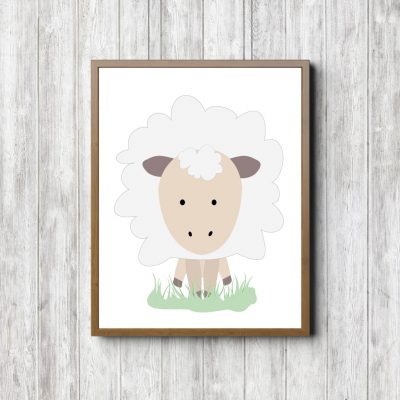 Cute Sheep Farm Animal
