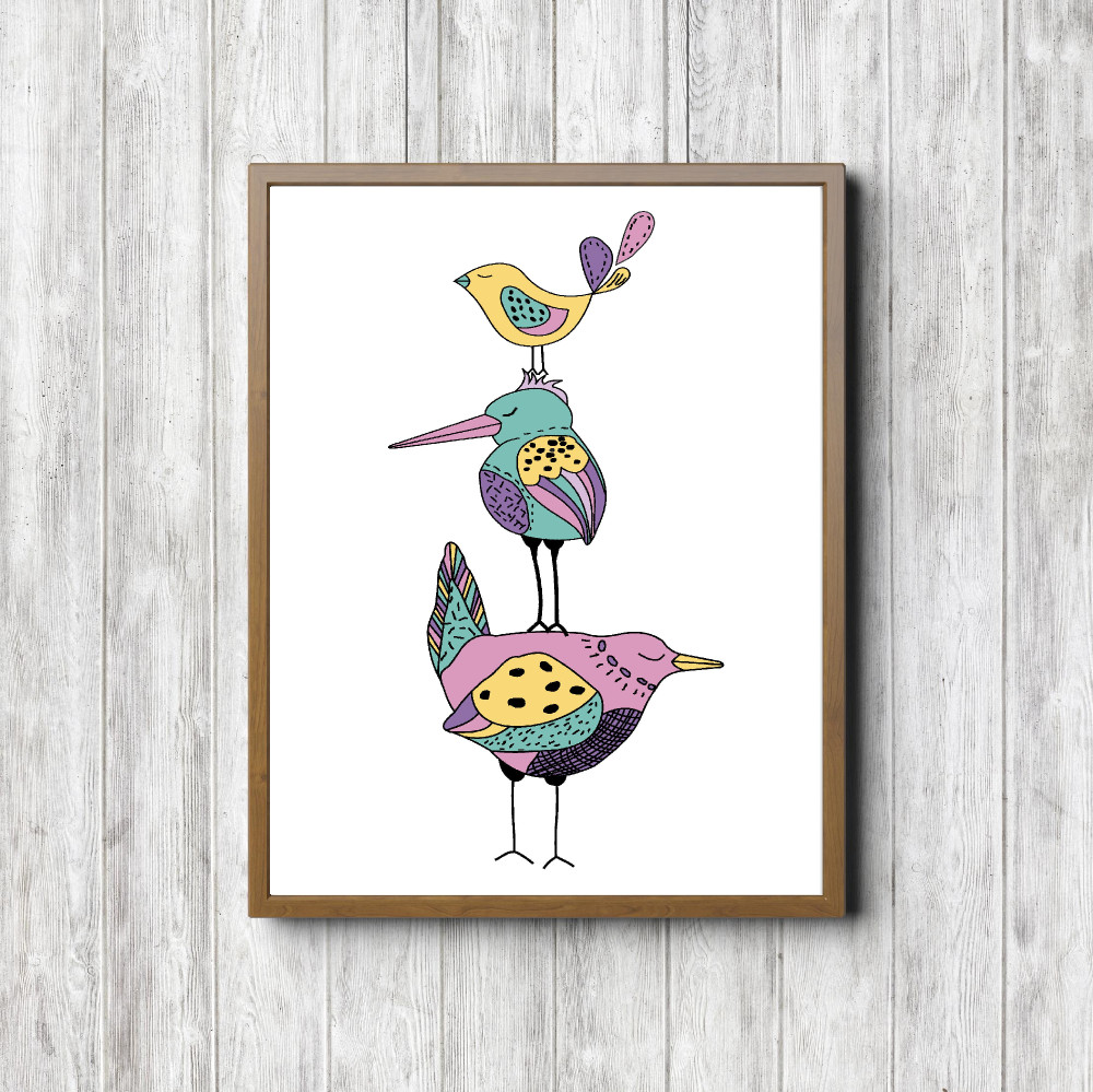 Whimsical Three Little Birds Printable