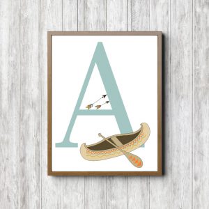 Letter A - Tribal Canoe