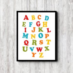 Bright Alphabet Letters Chart
