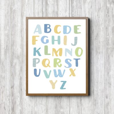 Boys Nursery Alphabet Letters