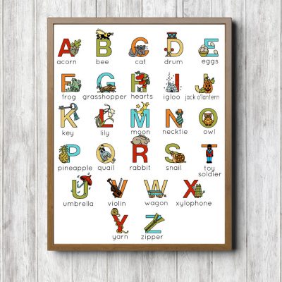 Educational Bright Alphabet Letters