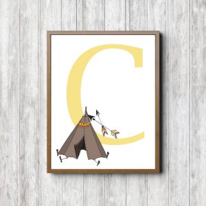 Letter C - Tribal Tent