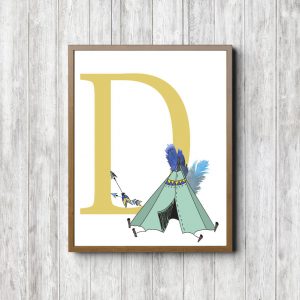 Letter D - Tribal Tent