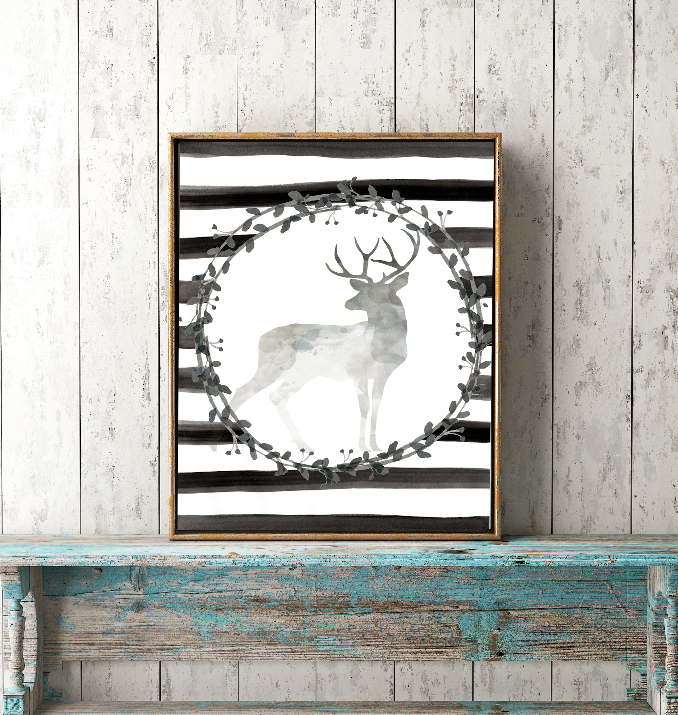 DeerFoggyWreath
