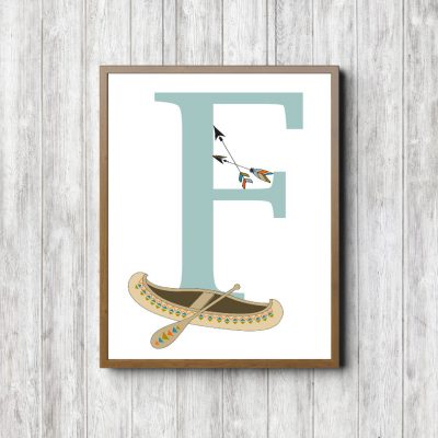Letter F - Tribal Canoe