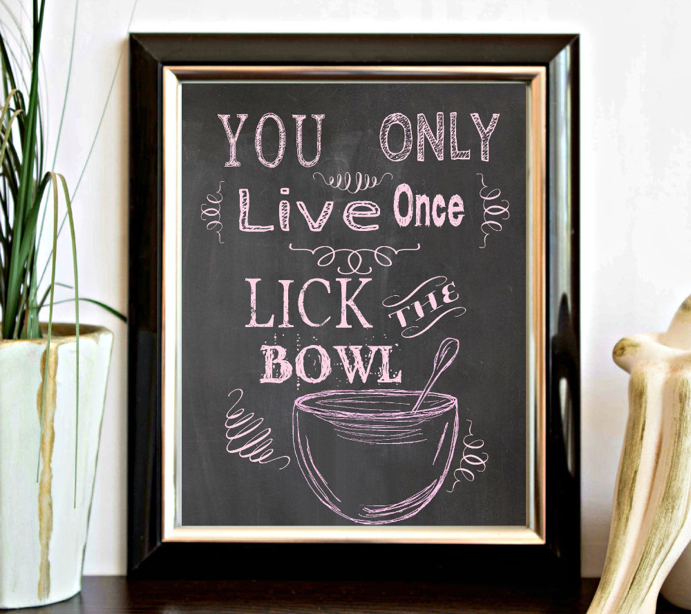 Lick The Bowl Printable Printable