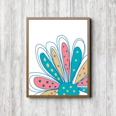 Colorful Single Large Flower