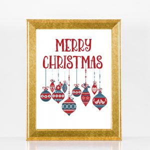 Merry Christmas Tree Ornaments