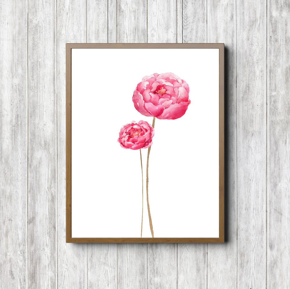 Floral Office Wall Art Printable