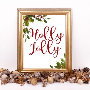 Holly Jolly Mistletoe Poster