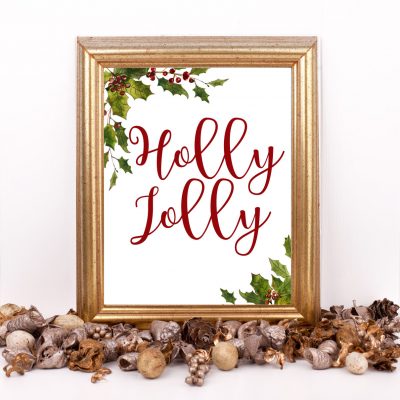Holly Jolly Mistletoe Poster