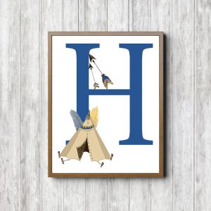 Letter H - Tribal Tent