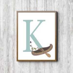 Letter K - Tribal Canoe