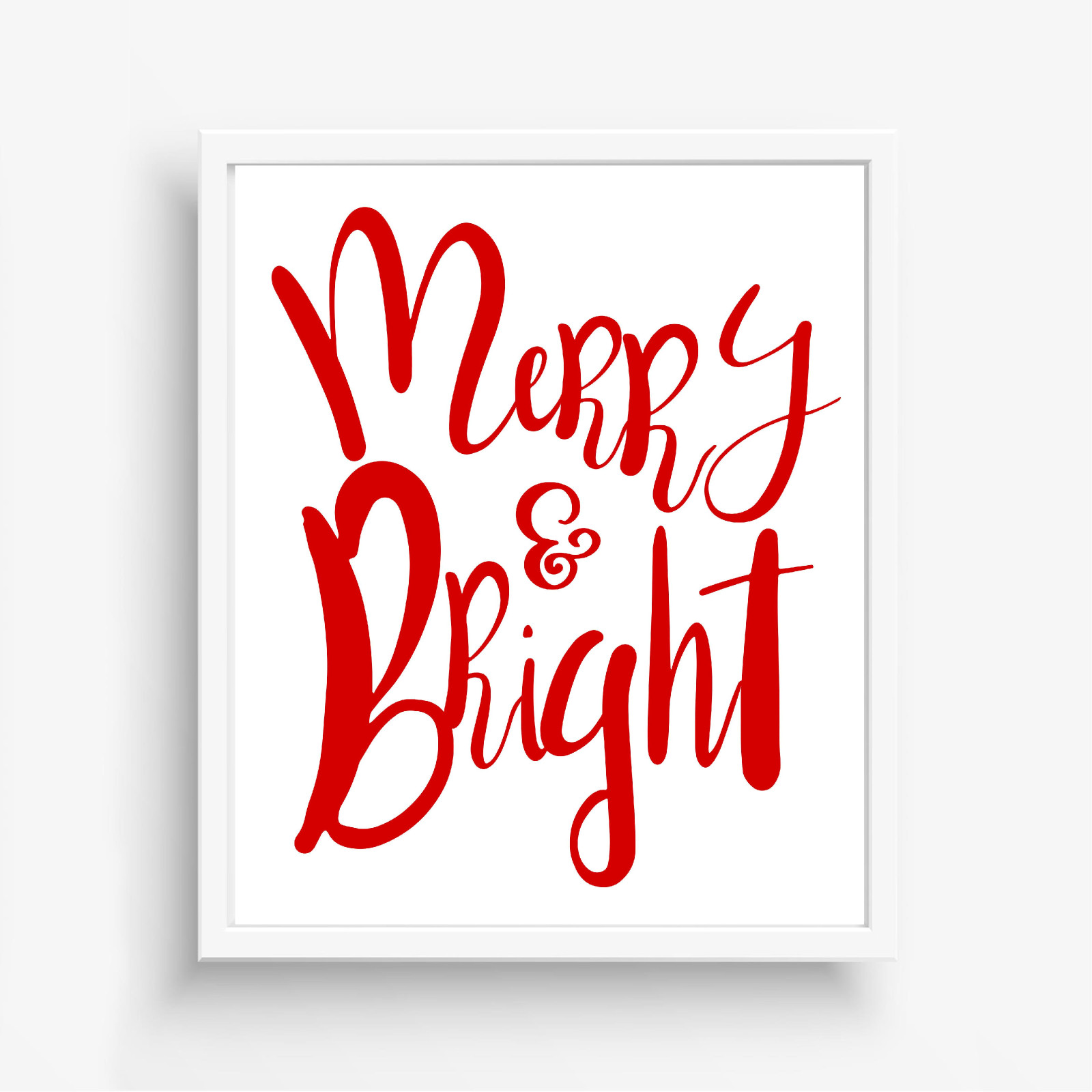 Merry & Bright Minimalist Printable