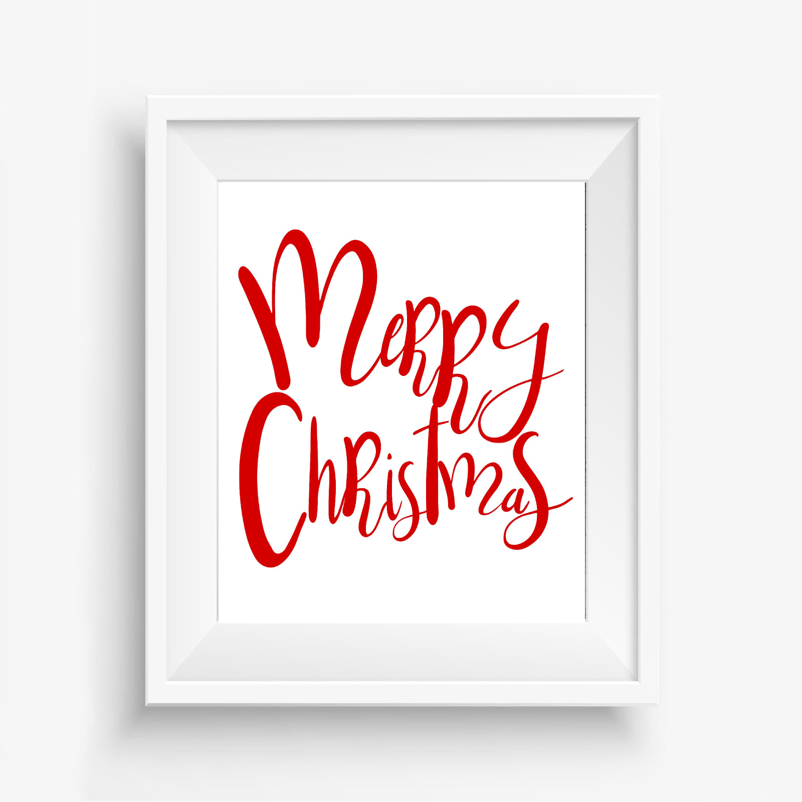 Merry Christmas Minimalist Poster Printable