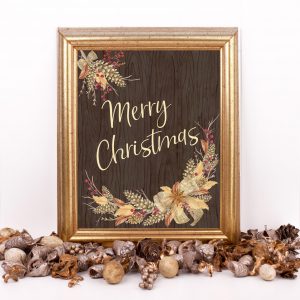 Merry Christmas Rustic Bouquet