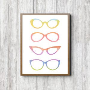 Geek Watercolor Wall Art
