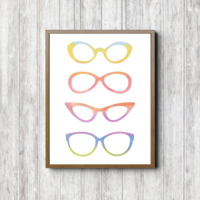 Geek Watercolor Wall Art