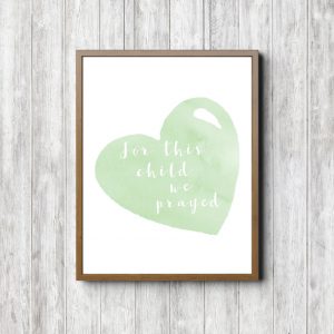 We Prayed - Green Heart