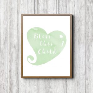 Bless This Child - Green Heart