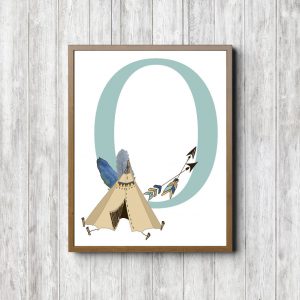 Letter O - Tribal Tent