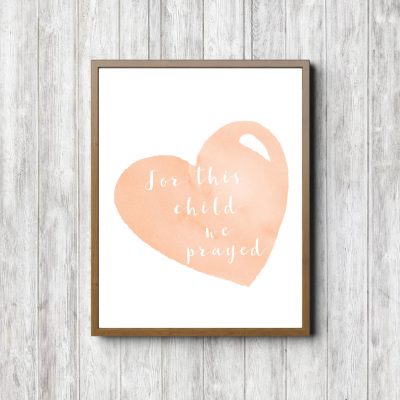 We Prayed - Peach Heart