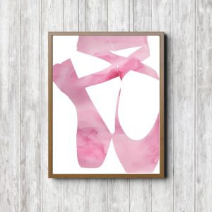 Printable Pink Ballet Slippers