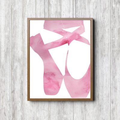 Printable Pink Ballet Slippers