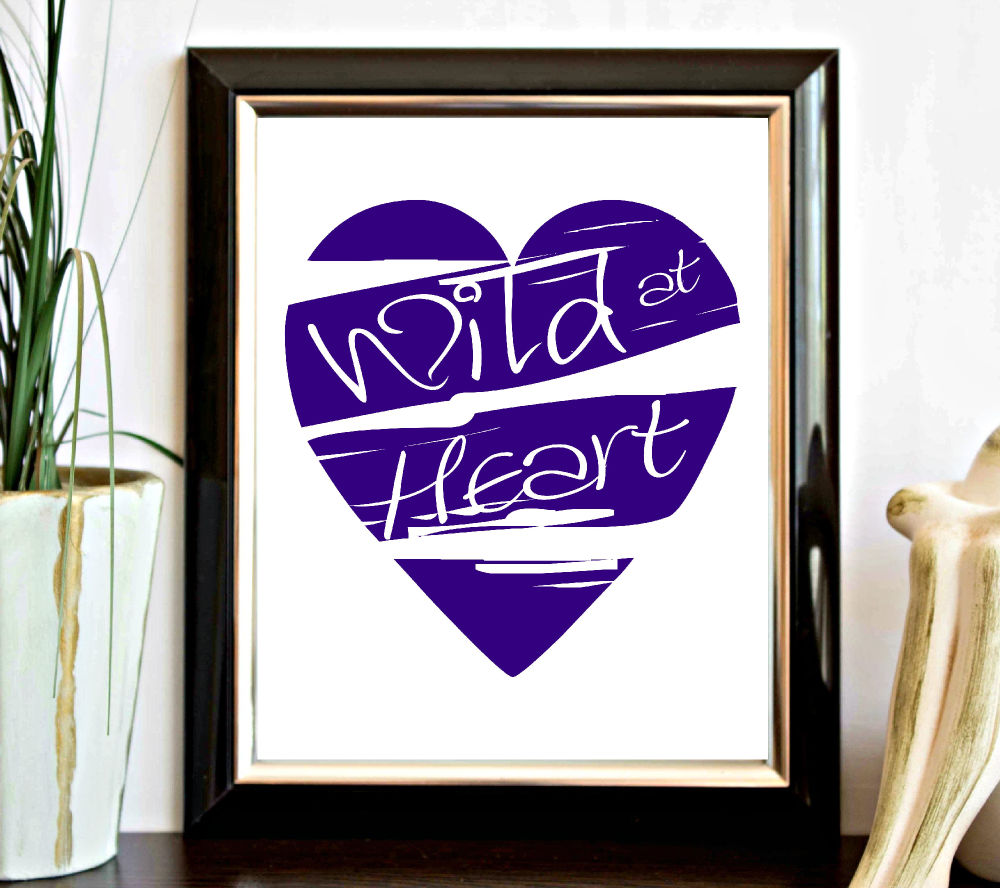 Wild At Heart – Purple Printable