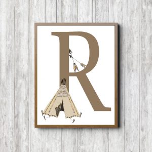 Letter R - Tribal Tent