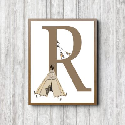 Letter R - Tribal Tent