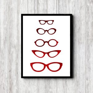 Red Ombre Optometrist Office