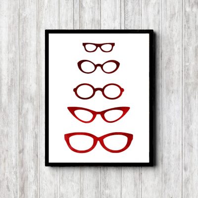 Red Ombre Optometrist Office