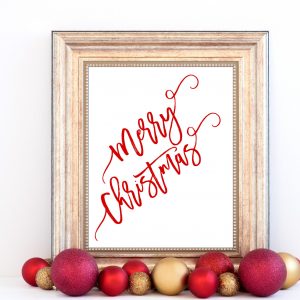 Merry Christmas Minimalist Decor