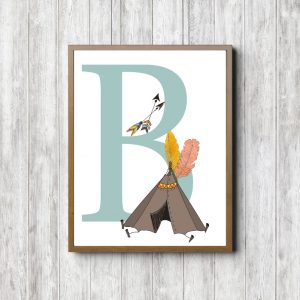 Letter B - Tribal Tent