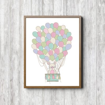 Mouse With Whimsical Balloons