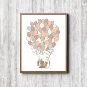 Lazy Bunny With Blush Balloons