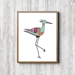 Quirky Hand Drawn Bird