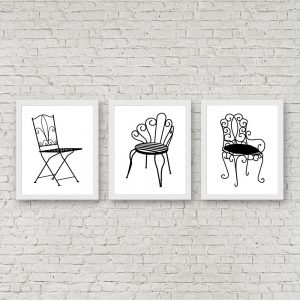 Minimalist Vintage Chairs Set