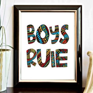 Boys Rule Colorful Patterns