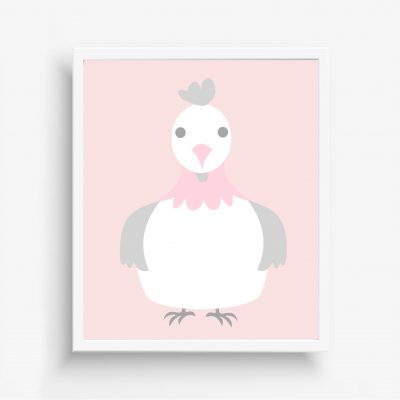 Girls Nursery Farm Chicken