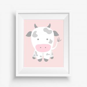 Girls Nursery Farm Cow