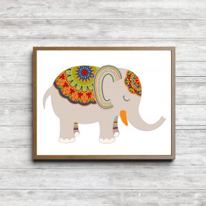 Gender Neutral Boho Elephant