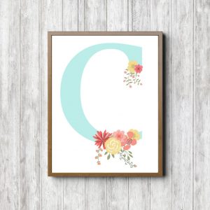 Initial C - Floral Bouquets