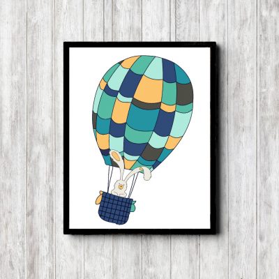 Bunny In Hot Air Balloon